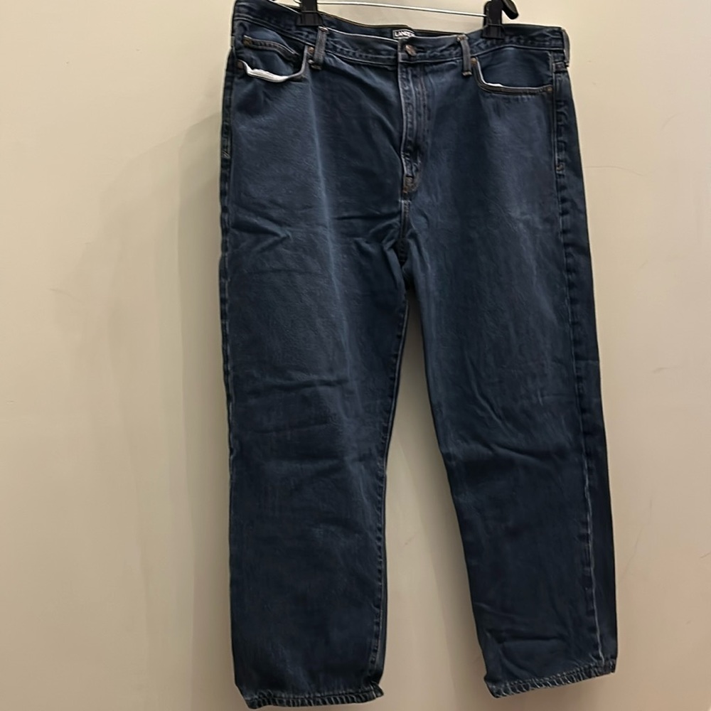 Men’s Blue Jeans. Lands End Square Rigger